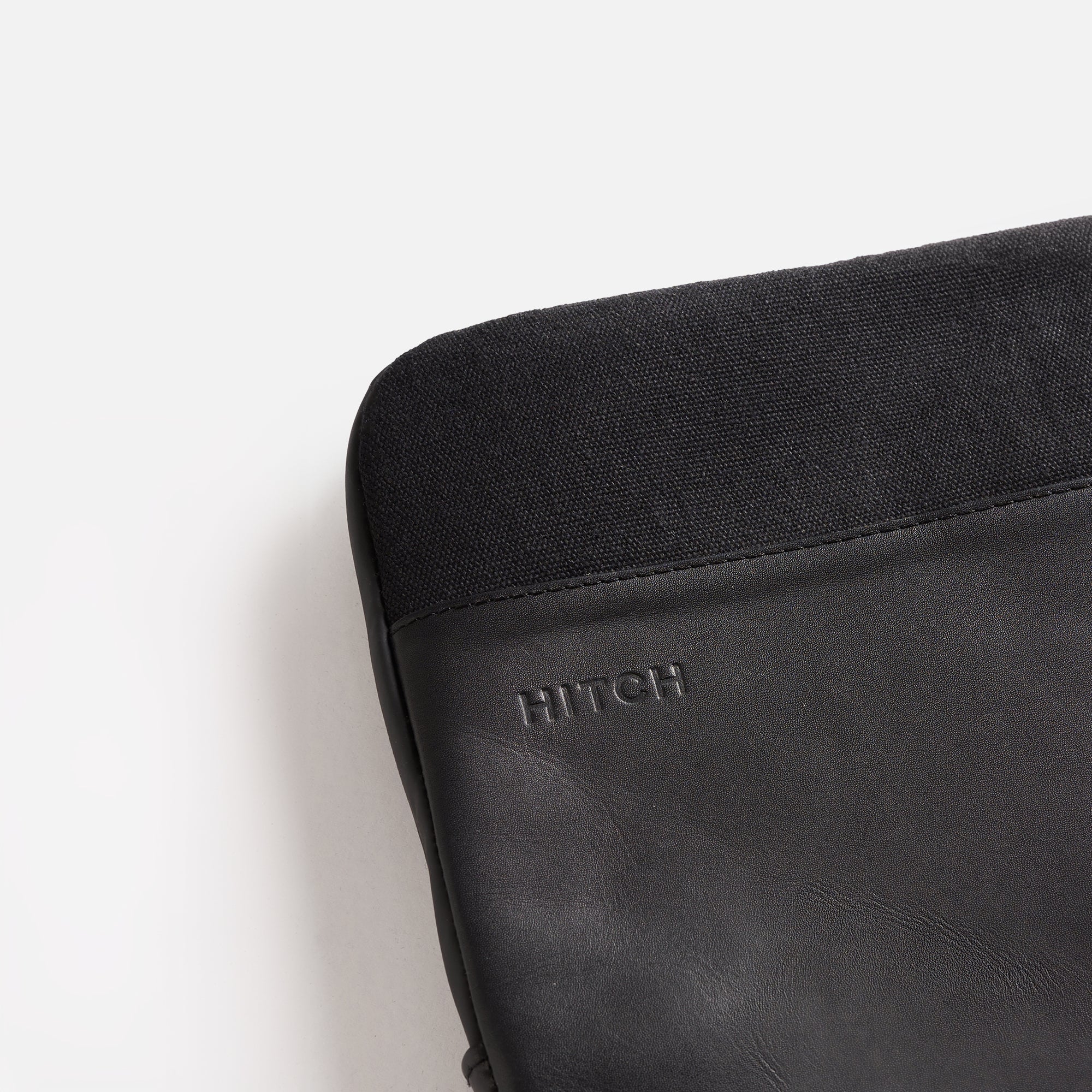 Premium Leather Laptop Sleeve - Black