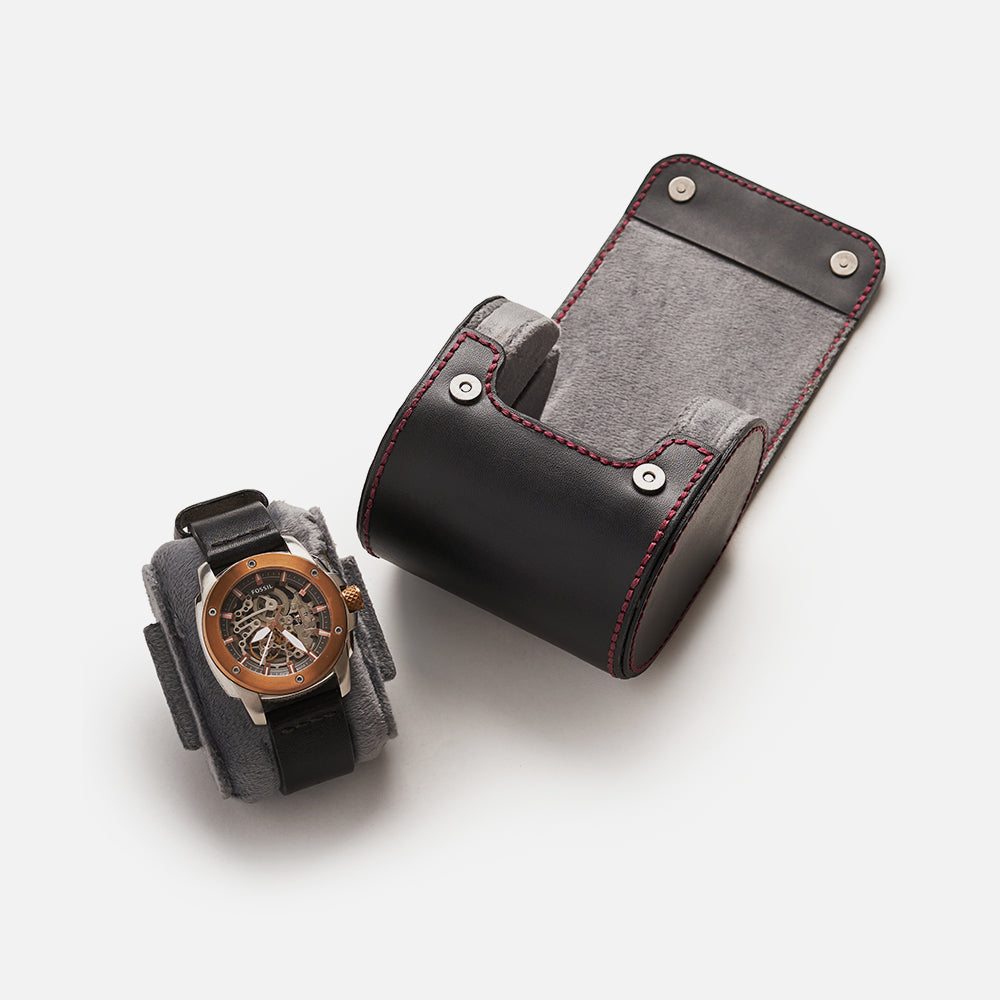 Premium Watch Case - Natural Leather - Fits 1 Watch