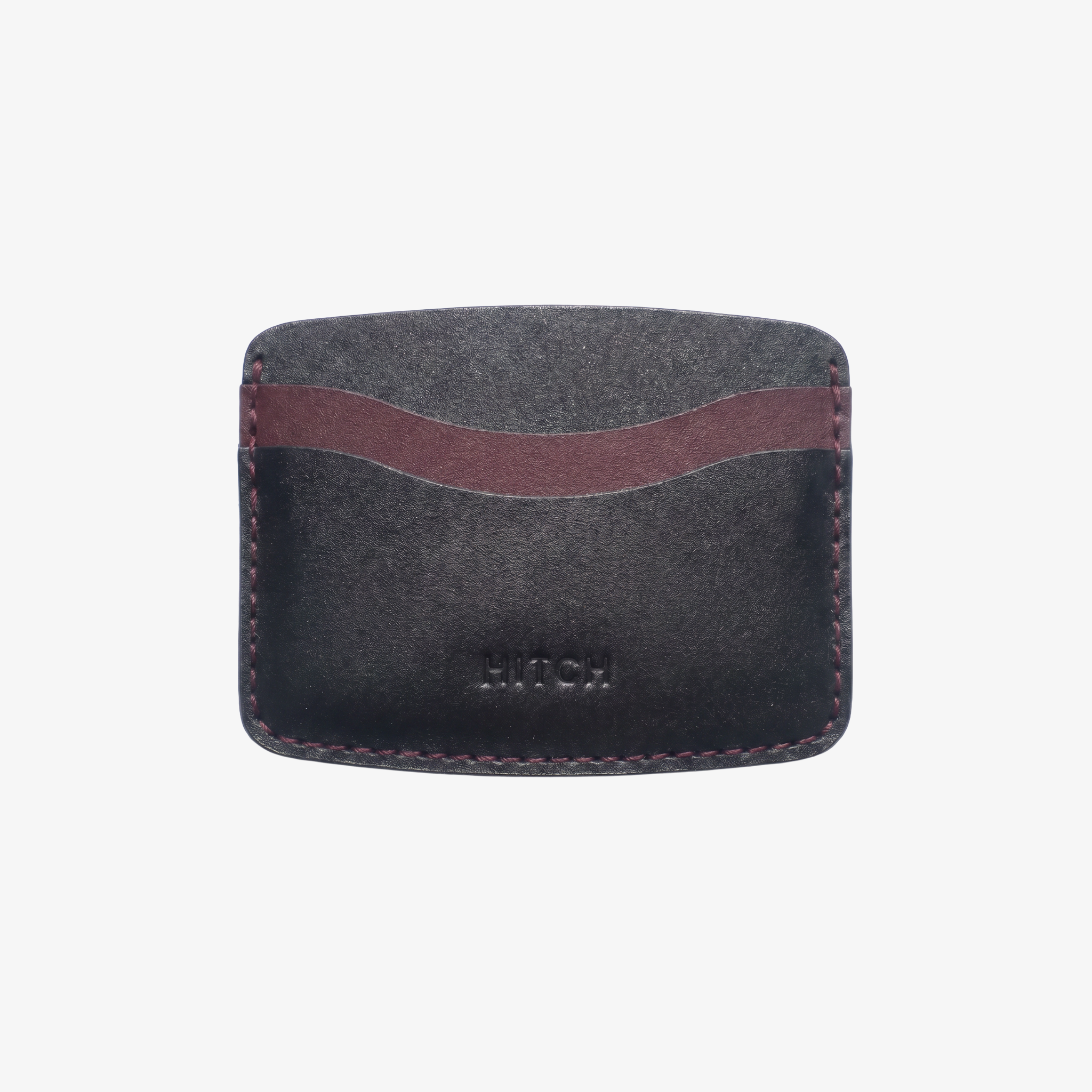 Ripple Cardholder - Black / Burgundy