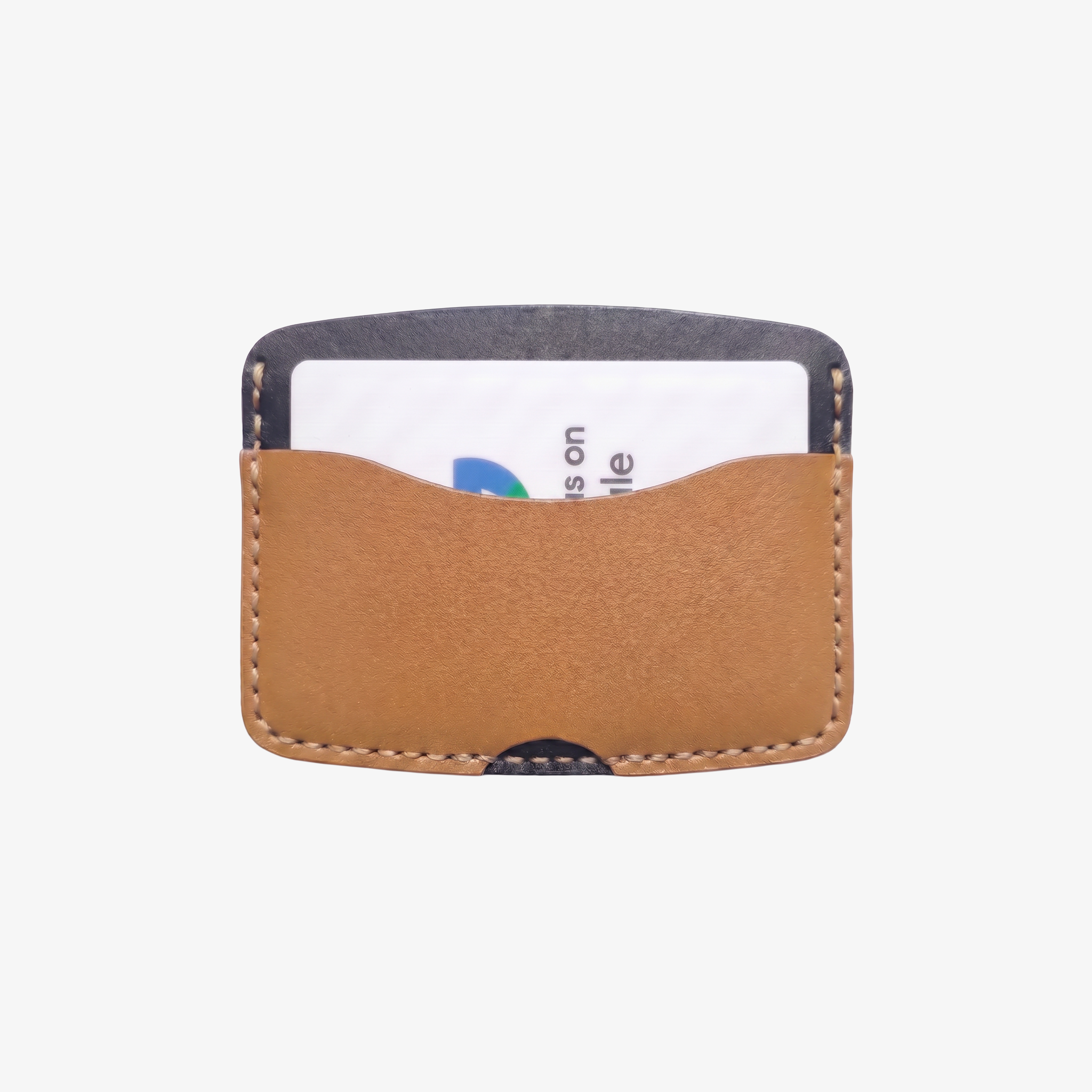 Ripple Cardholder - Black / Camel