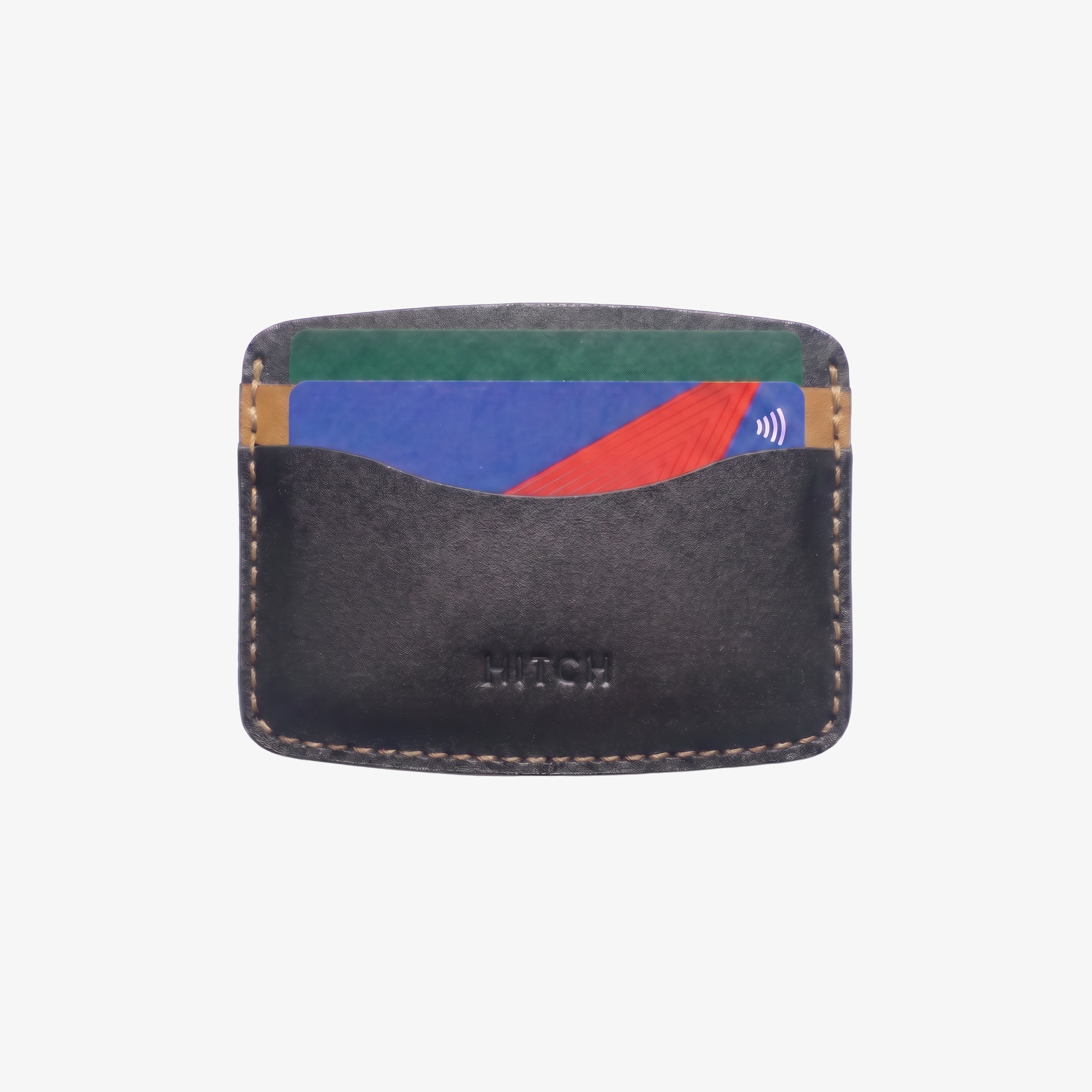 Ripple Cardholder - Black / Camel