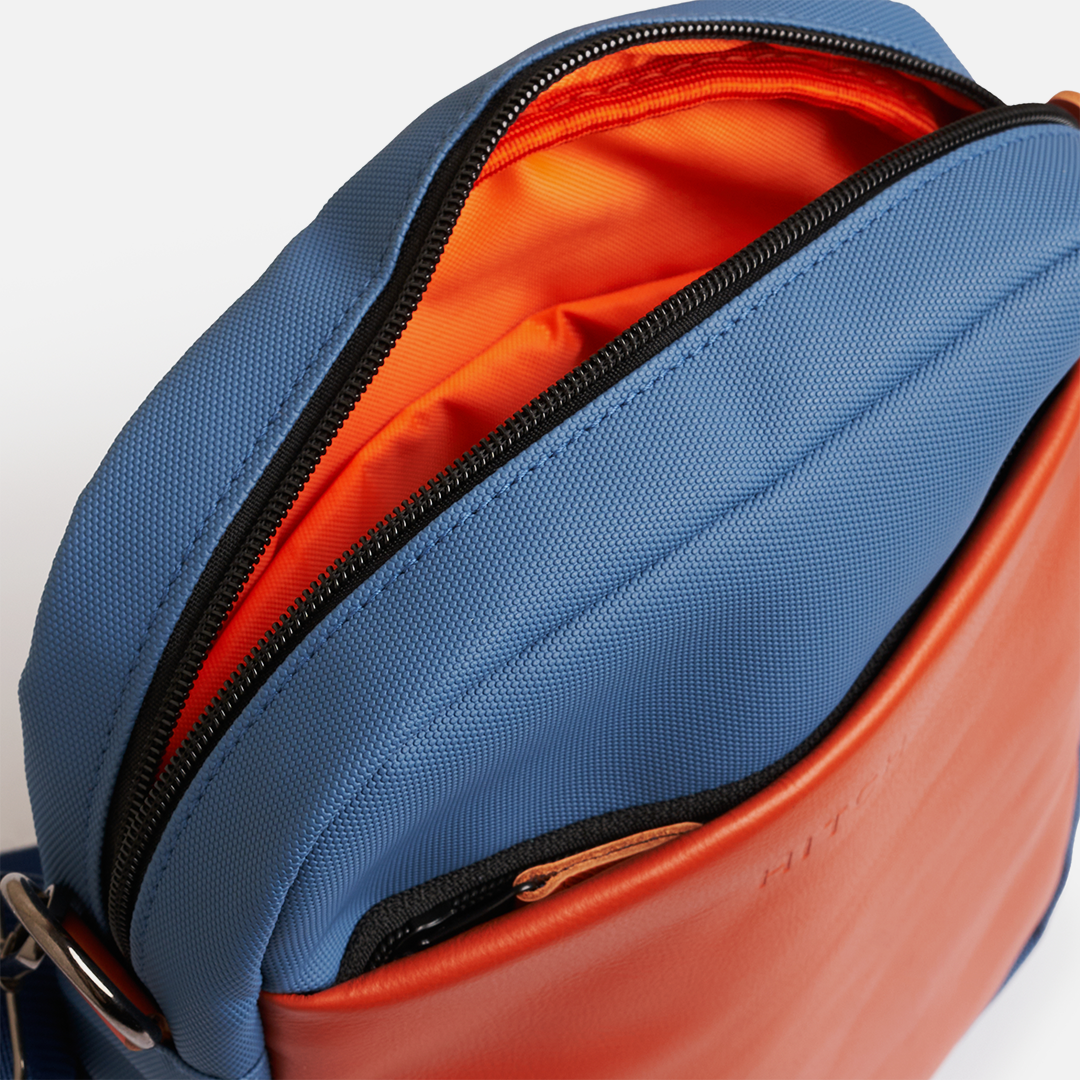 Courier - Crossbody Bag - Navy/Orange