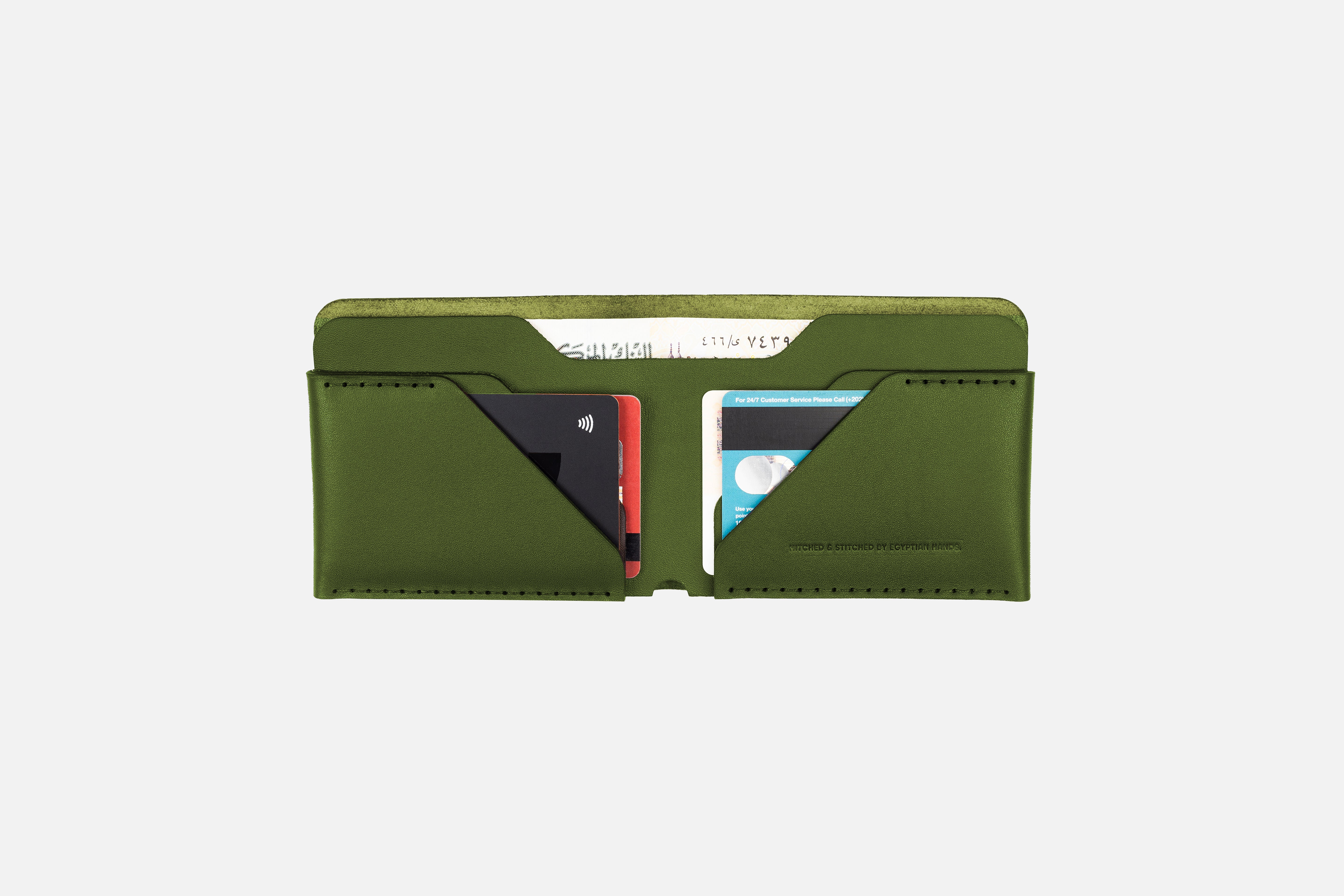 Bifold Cash Wallet - Olive