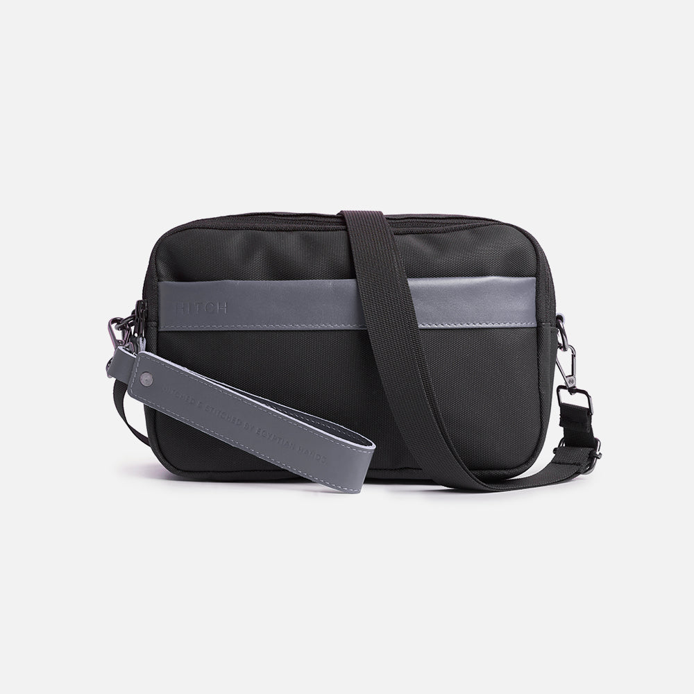 Flux — Urban Crossbody Bag - Black/Gray