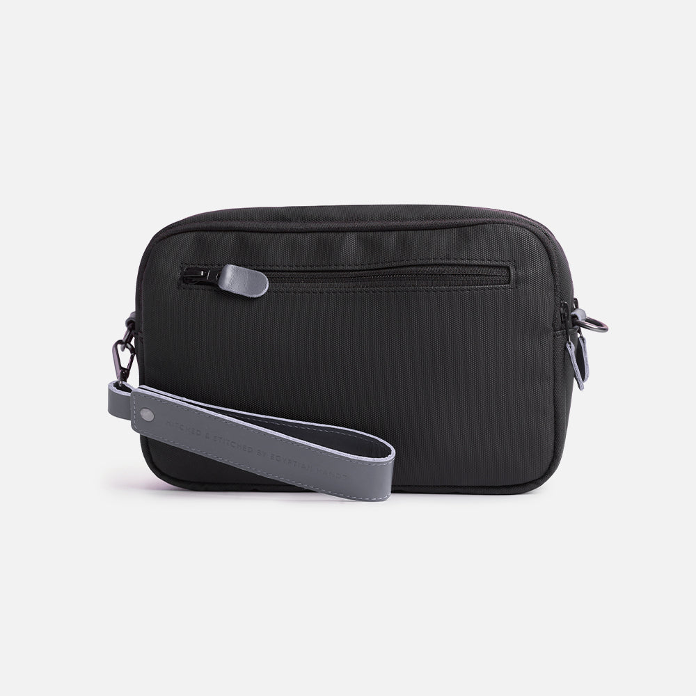 Flux — Urban Crossbody Bag - Black/Gray