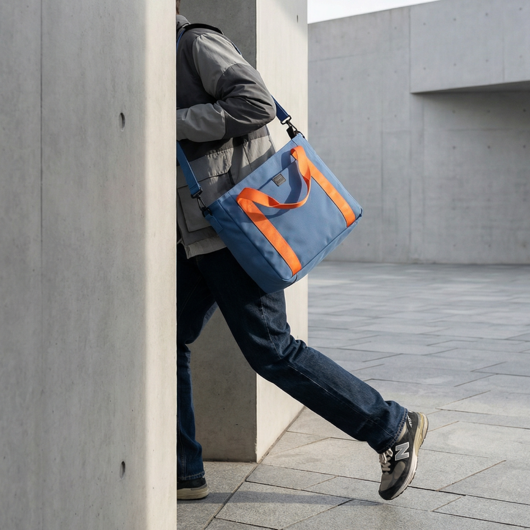 CARRY-ALL Tote Bag - Navy/Orange