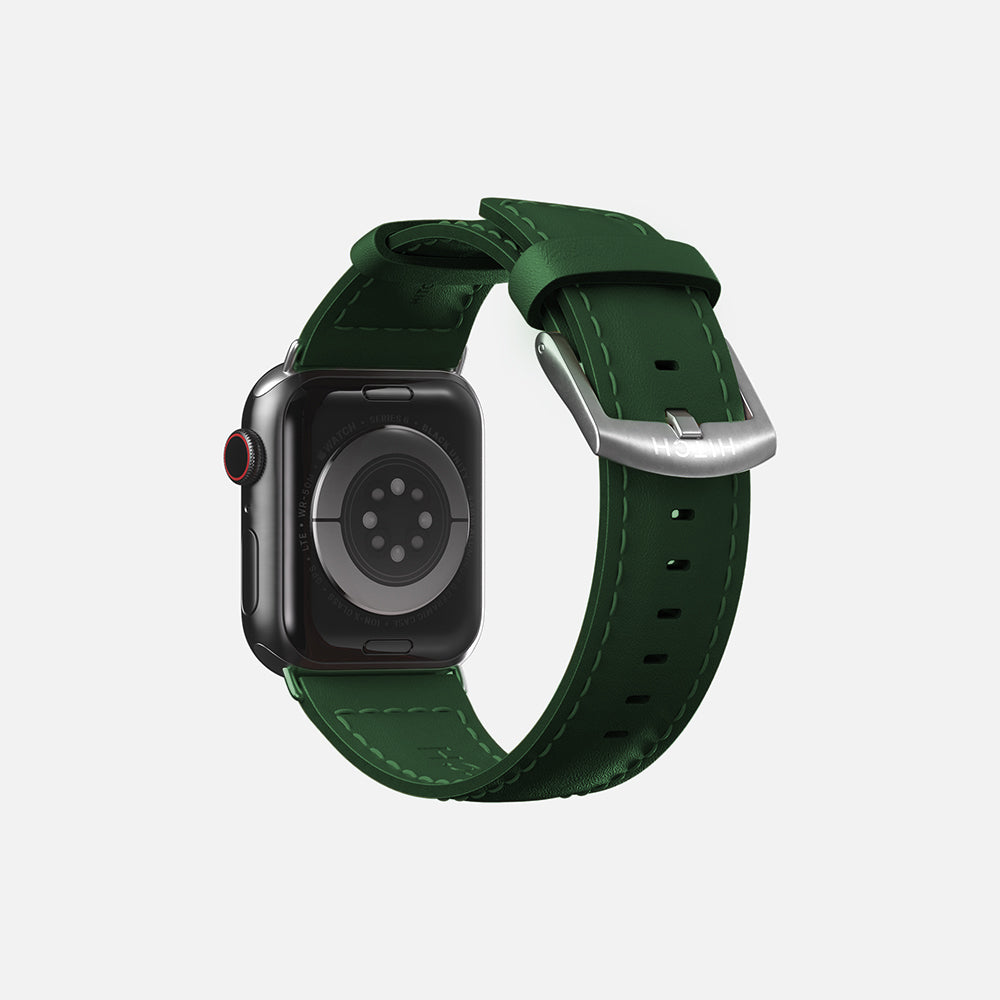 Apple Watch leather strap - Green- 42/44/45/49mm