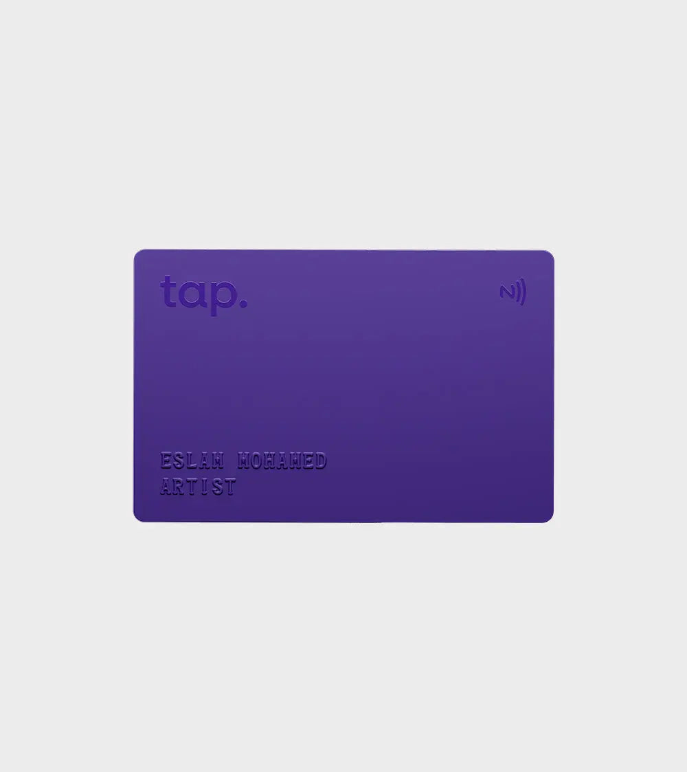 Tap NFC Prestige Card - Custom Embossed names Tap - Digital Business Card