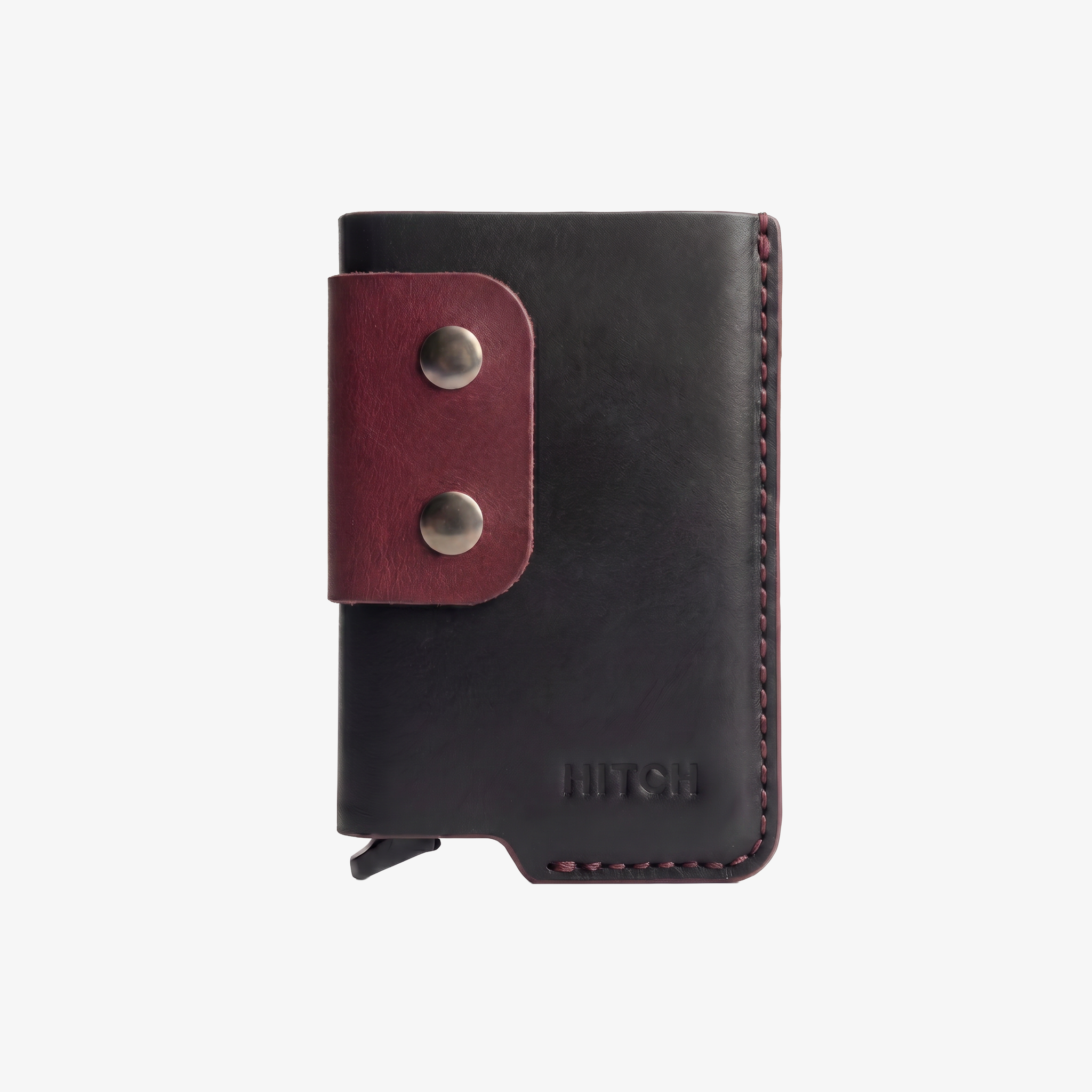 Stack Cardholder - Black / Burgundy