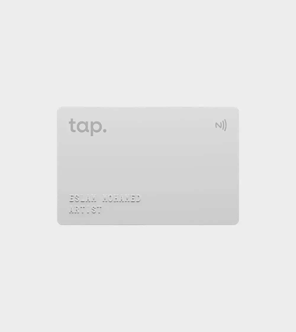Tap NFC Prestige Card - Custom Embossed names Tap - Digital Business Card