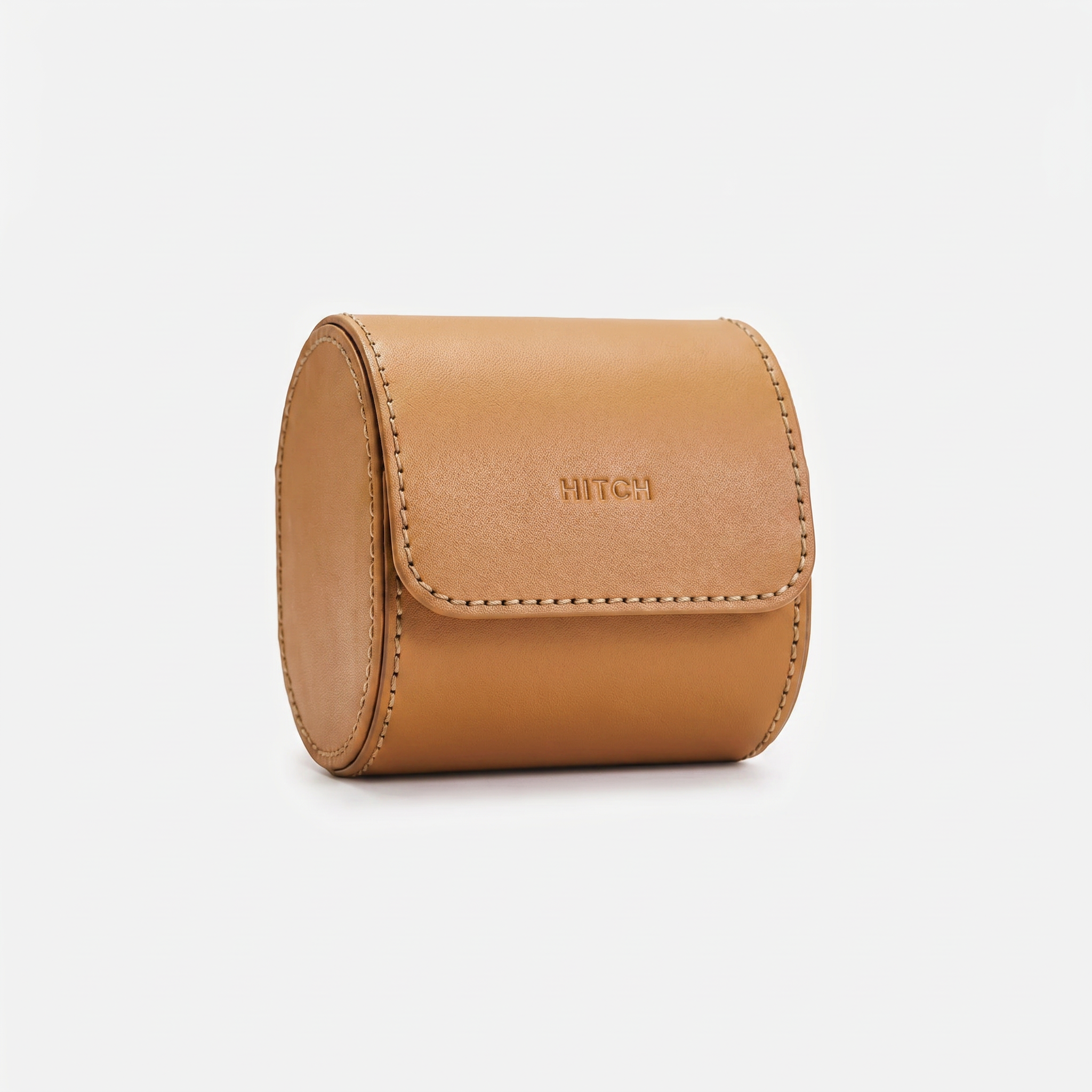 Premium Watch Case - Natural Leather - Fits 1 Watch