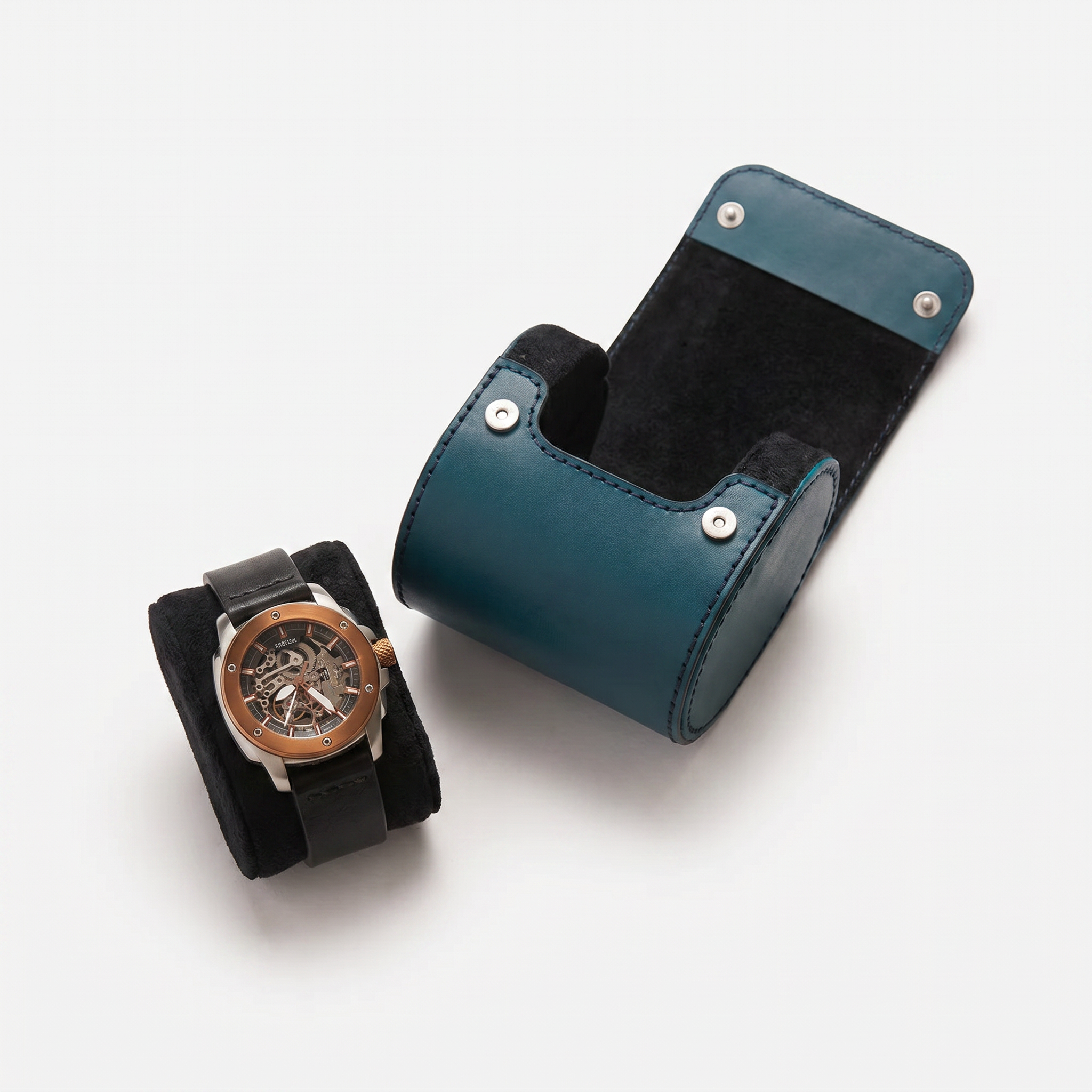 Premium Watch Case - Natural Leather - Fits 1 Watch