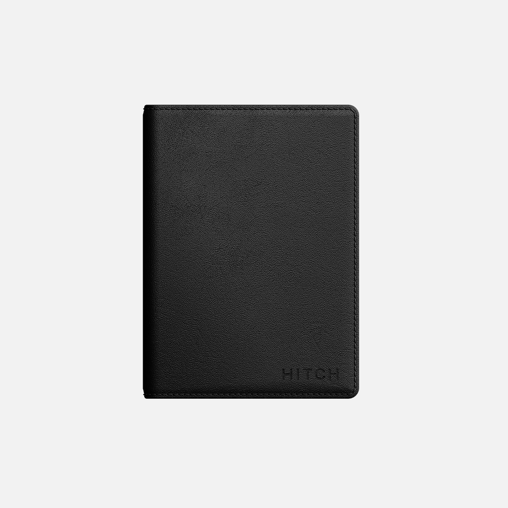 Leather card holder - Black - Men