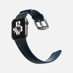 Apple Watch leather strap - Navy - 42/44/45/49mm