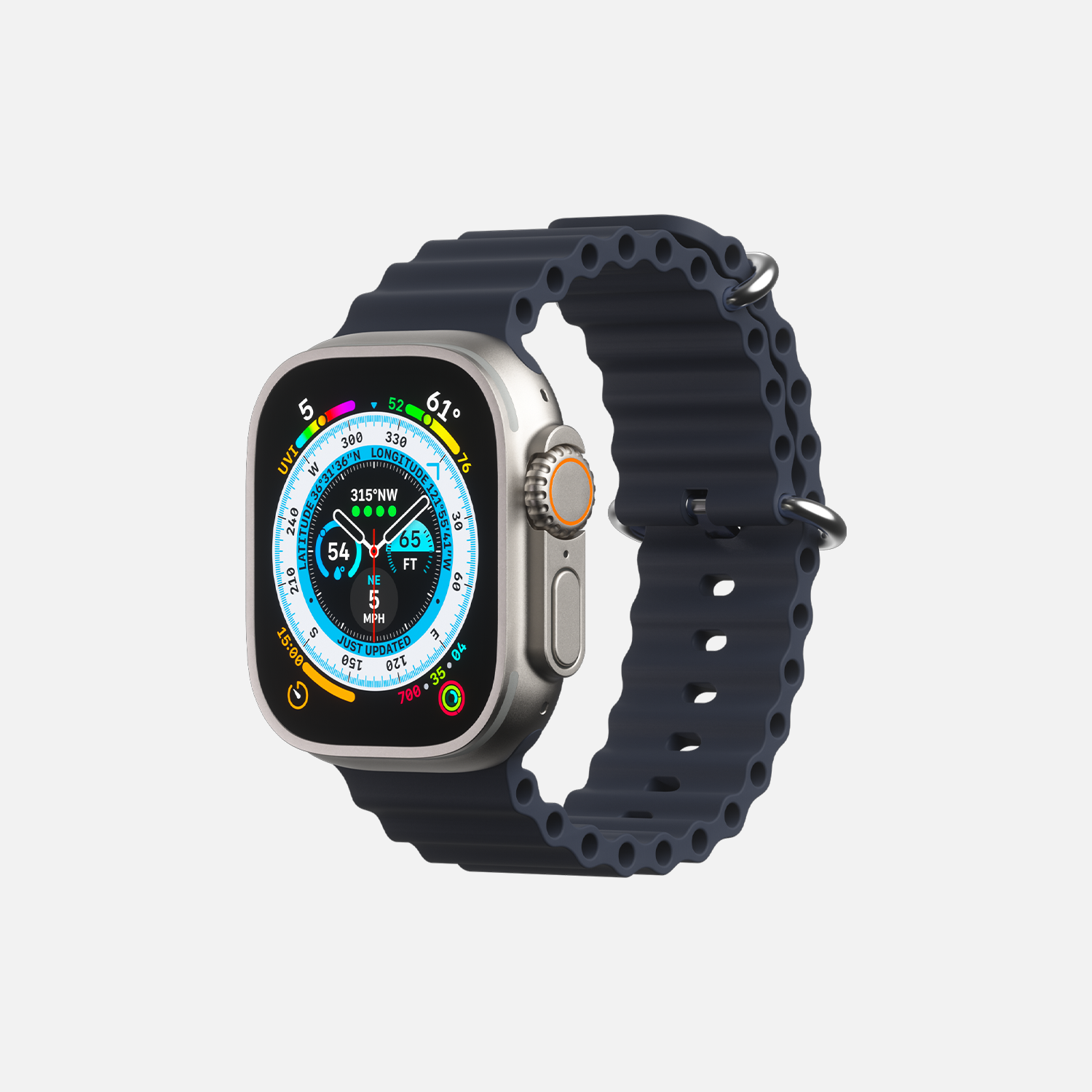 Ocean Band Dark Gray for Apple Watch 42 44 45 49