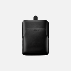 Pull-up Cardholder - Natural Genuine Leather - Black