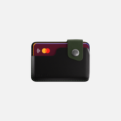 Snap Cardholder - Black/Green