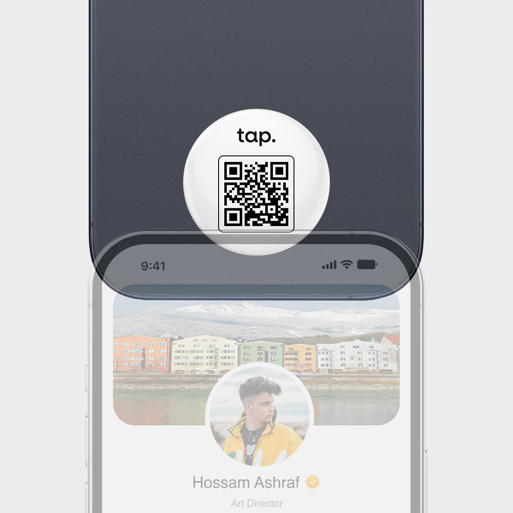 Tap NFC Sticker - Share Everything With A Tap - White
