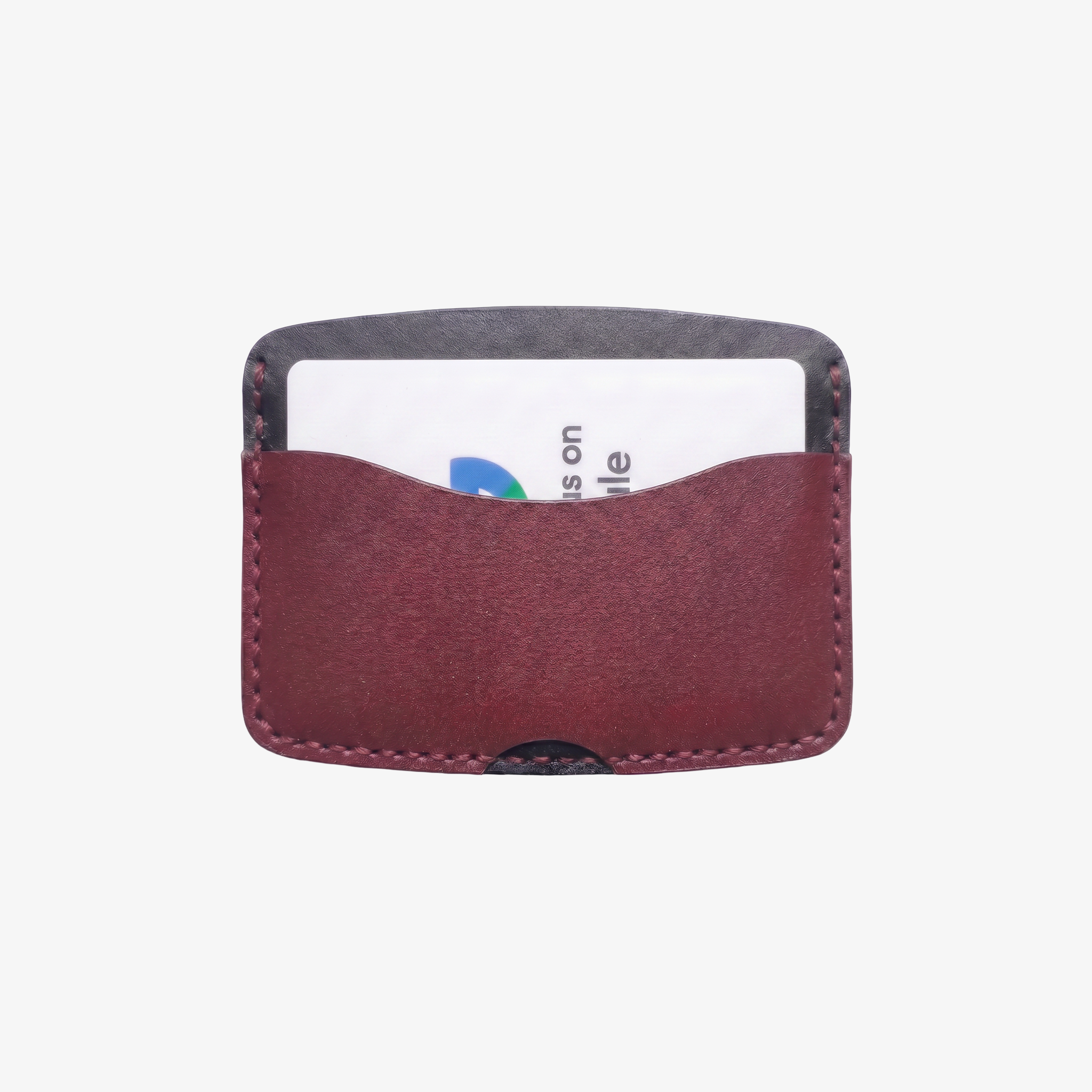Ripple Cardholder - Black / Burgundy
