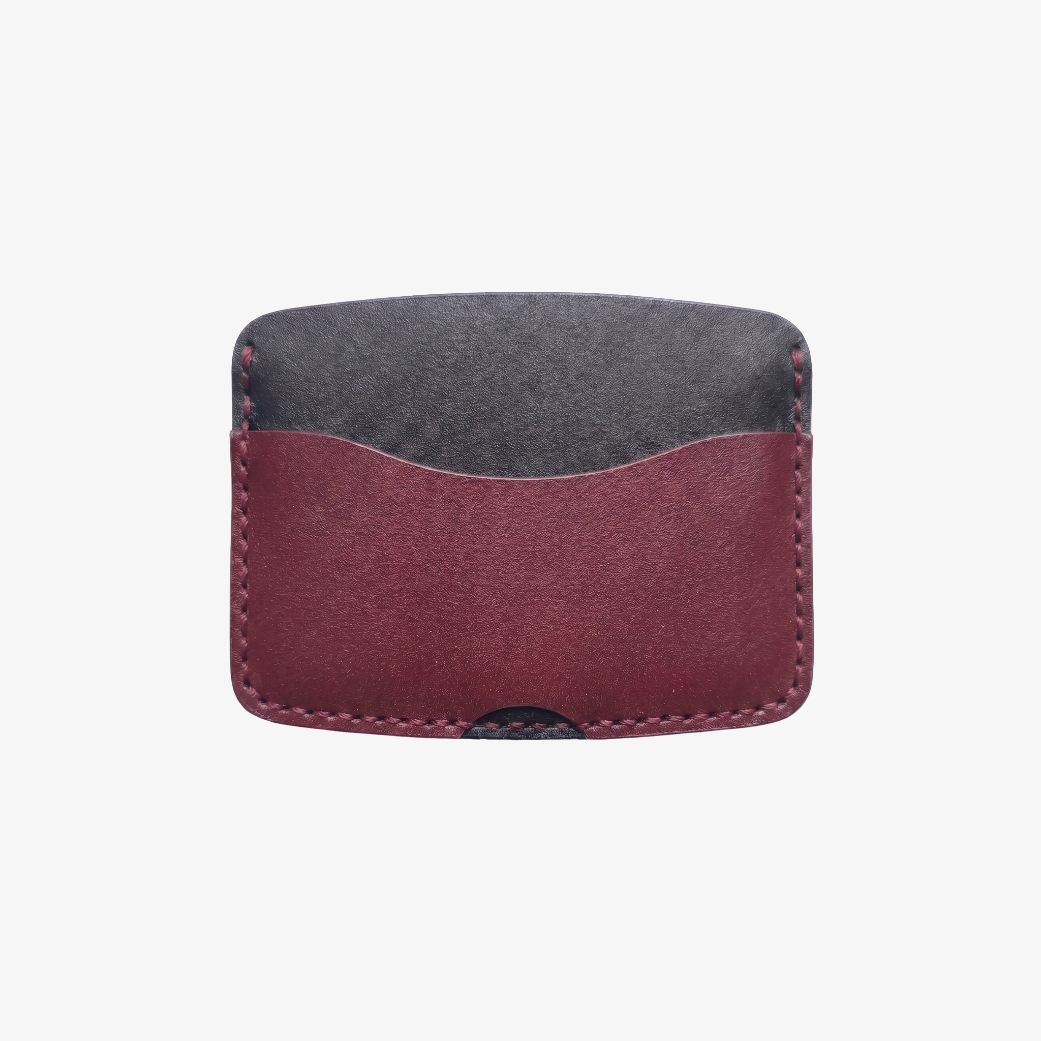 Ripple Cardholder - Black / Burgundy