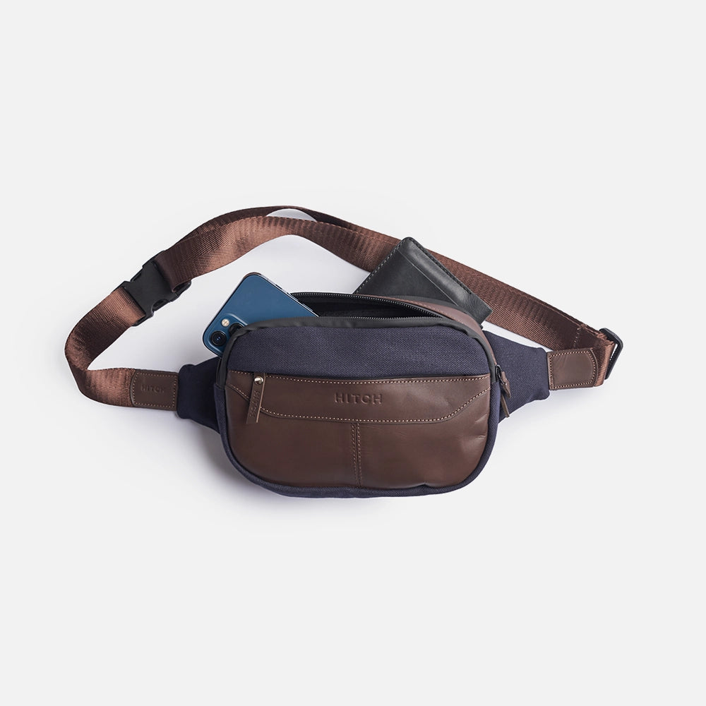 Urban Crossbody - Fanny Pack - Brown/Navy