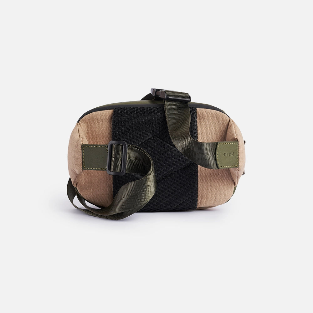 Urban Crossbody - Fanny Pack - Dark olive/Beige