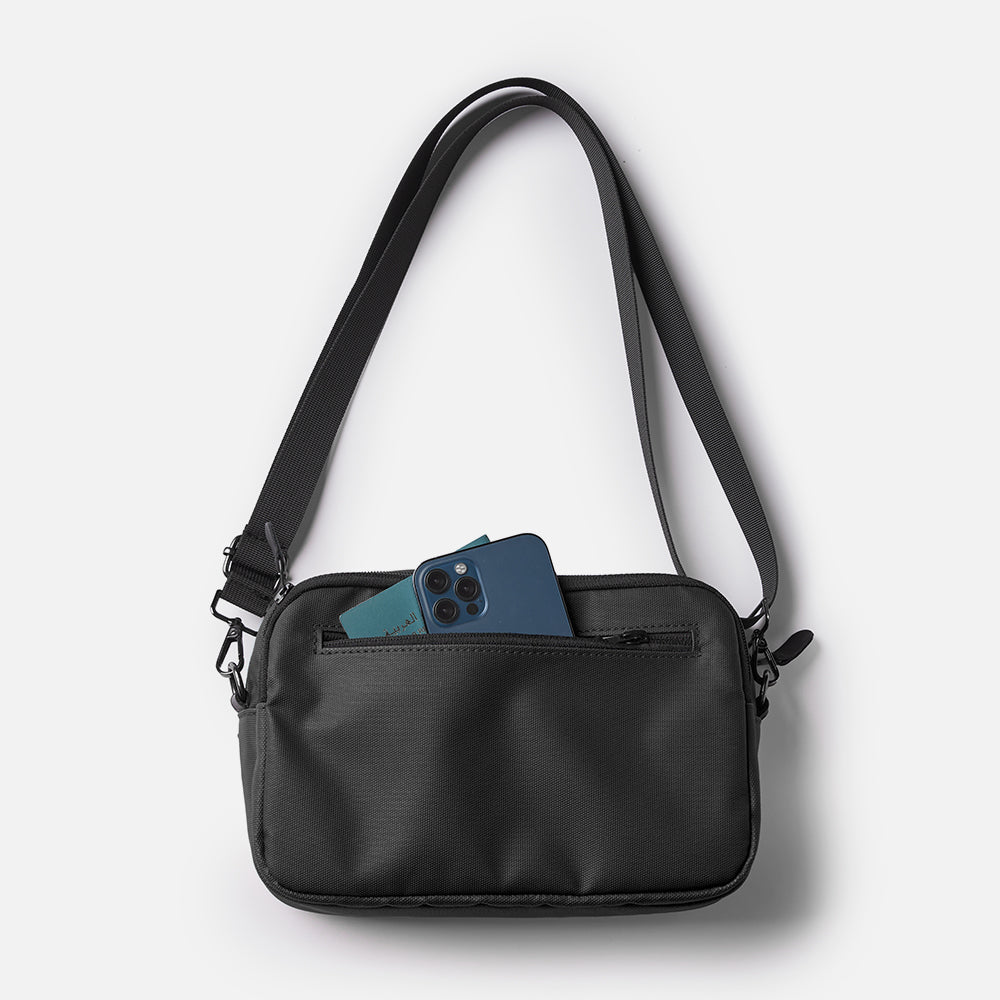 Flux — Urban Crossbody Bag - Black