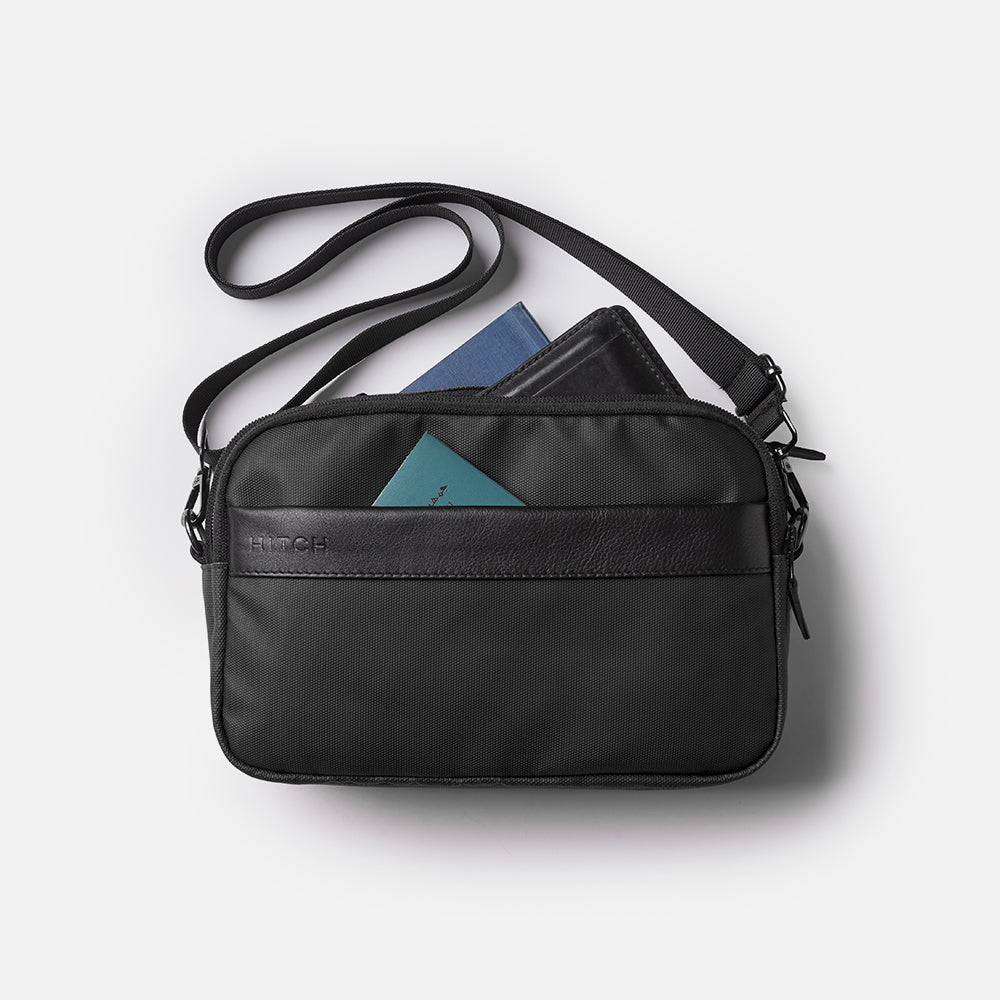 Flux — Urban Crossbody Bag - Black
