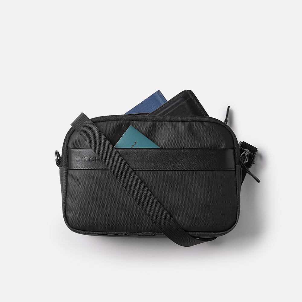 Flux — Urban Crossbody Bag - Black