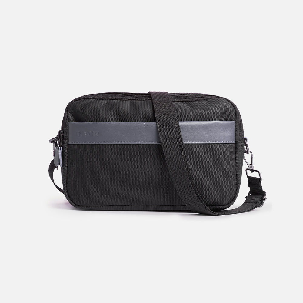 Flux — Urban Crossbody Bag - Black/Gray