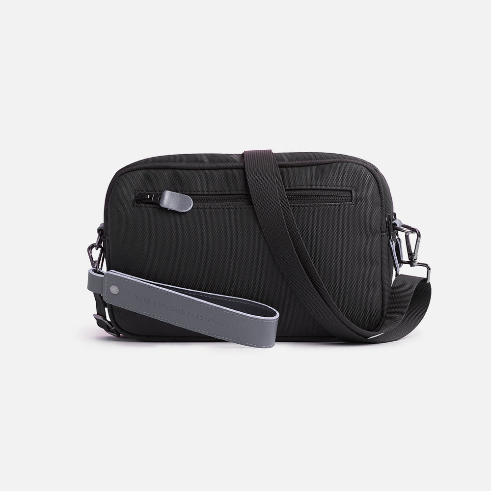 Flux — Urban Crossbody Bag - Black/Gray