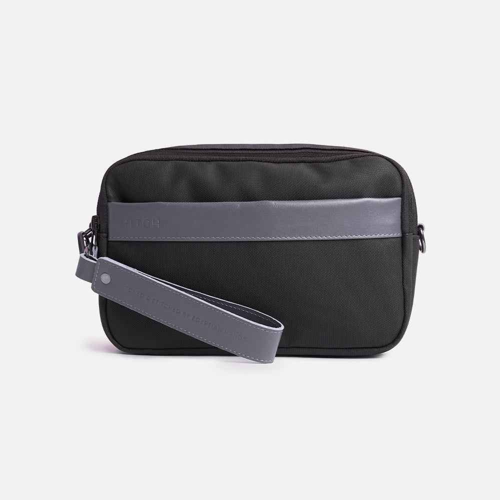 Flux — Urban Crossbody Bag - Black/Gray