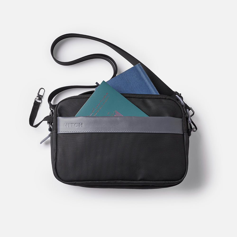 Flux — Urban Crossbody Bag - Black/Gray