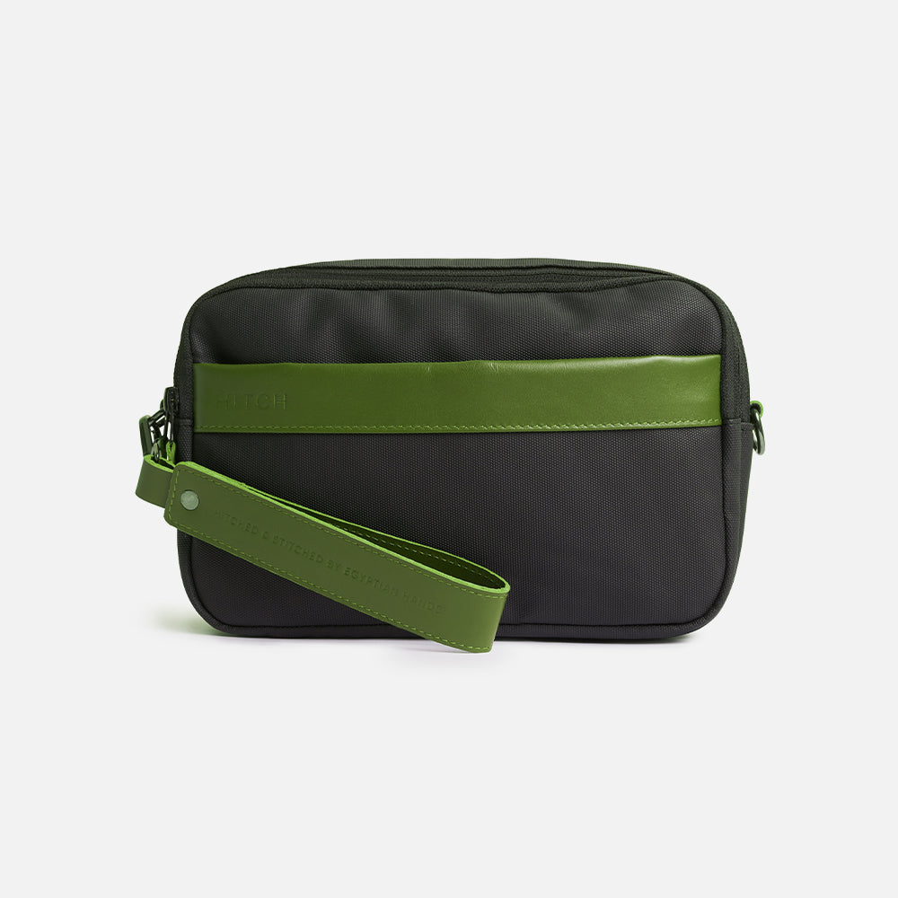 Flux — Urban Crossbody Bag - Black/Green