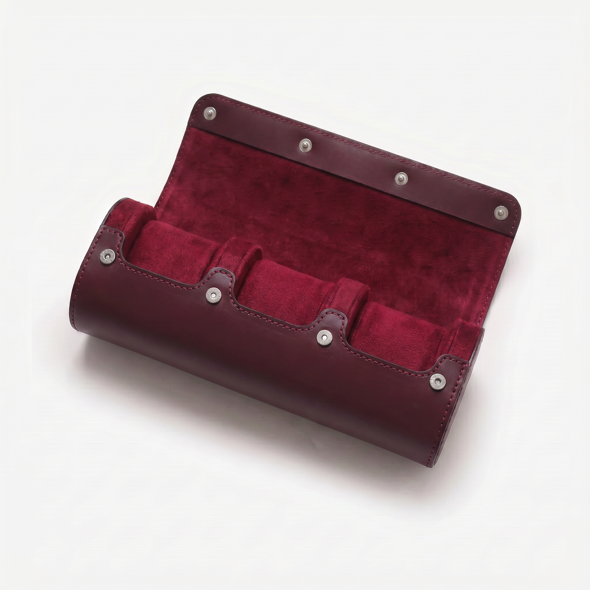 Premium Watch Case - Natural Leather - Fits 3 Watches