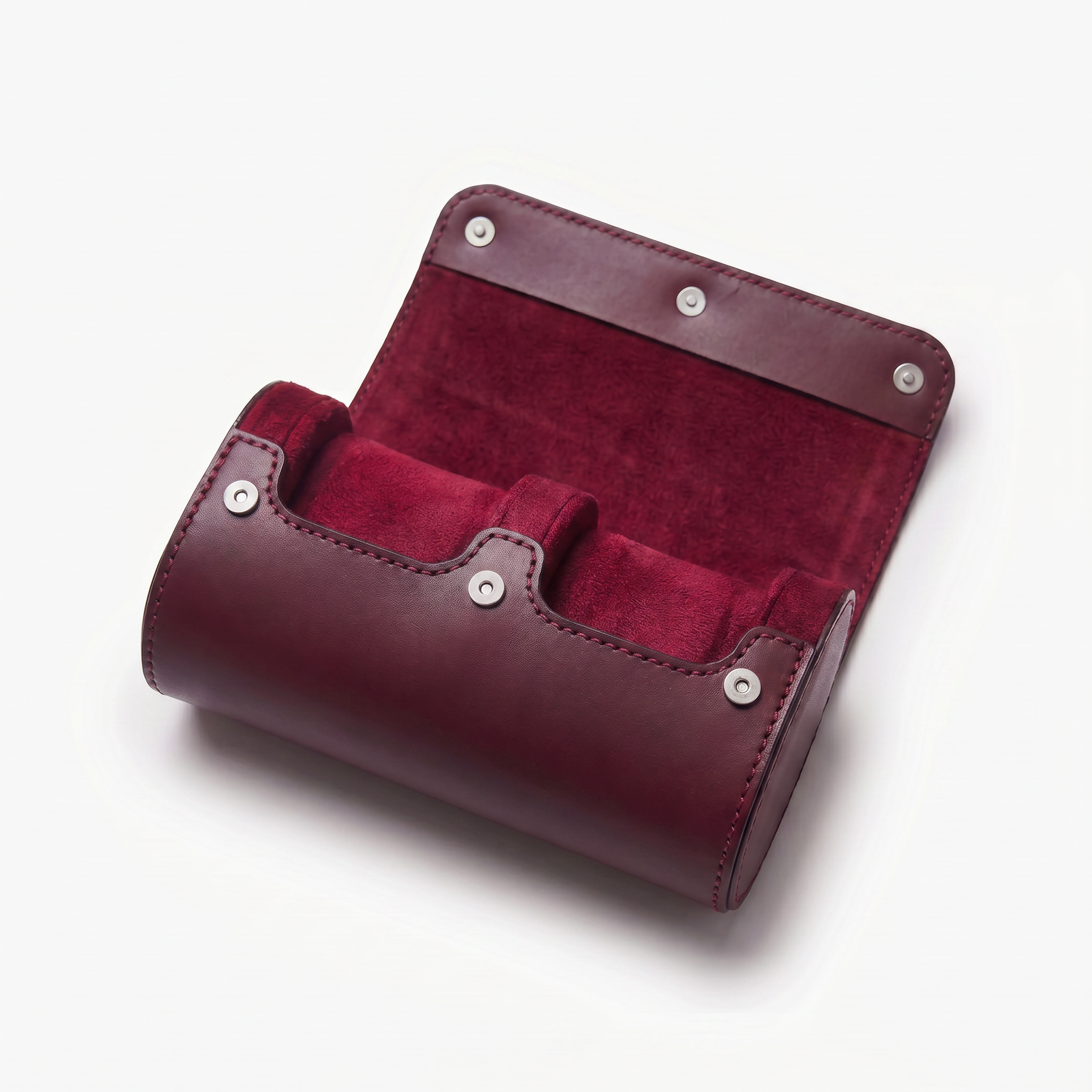 Premium Watch Case - Natural Leather - Fits 2 Watches