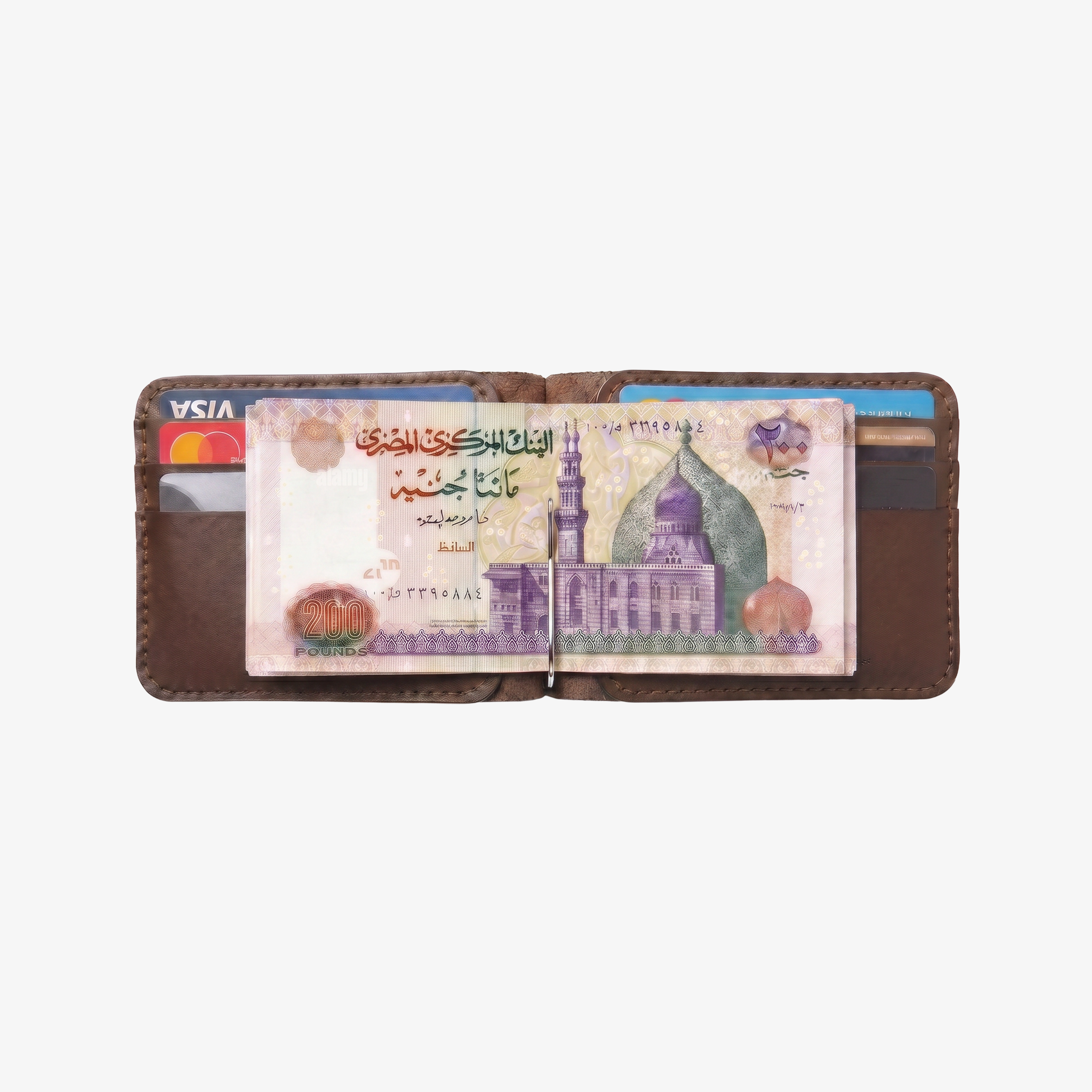 CLIP - Bifold Wallet - Brown