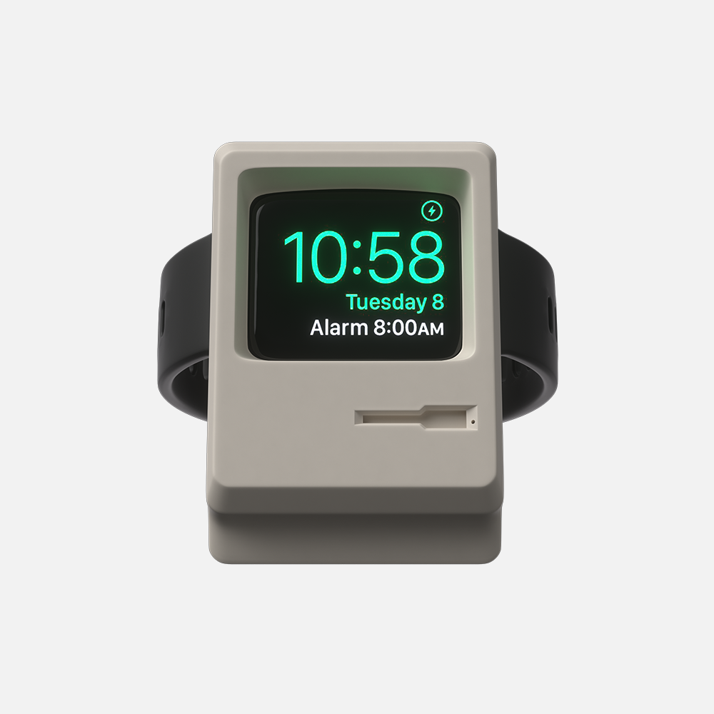 Macintosh Apple Watch Stand - Beige