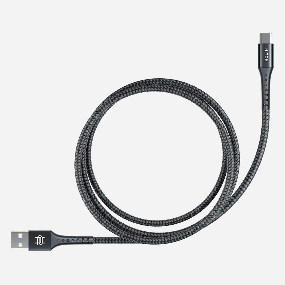 black braided cable