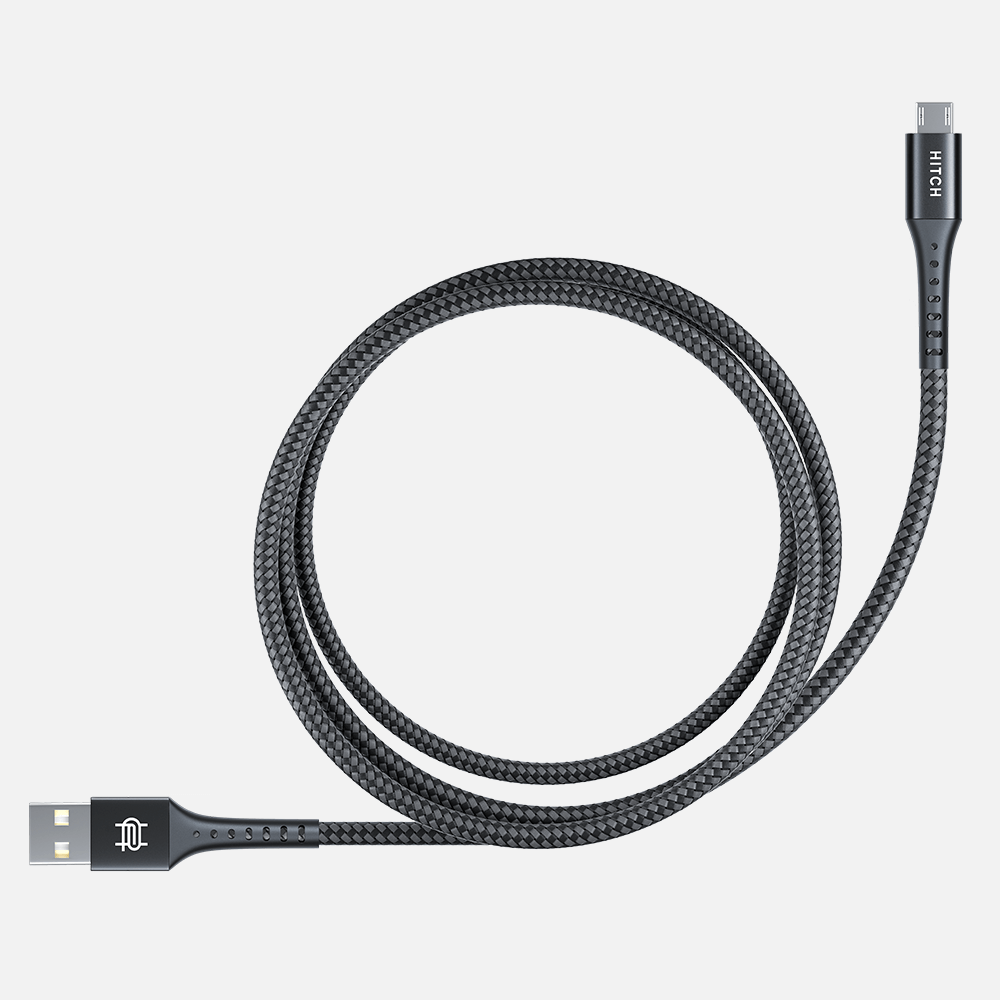 black braided charger
