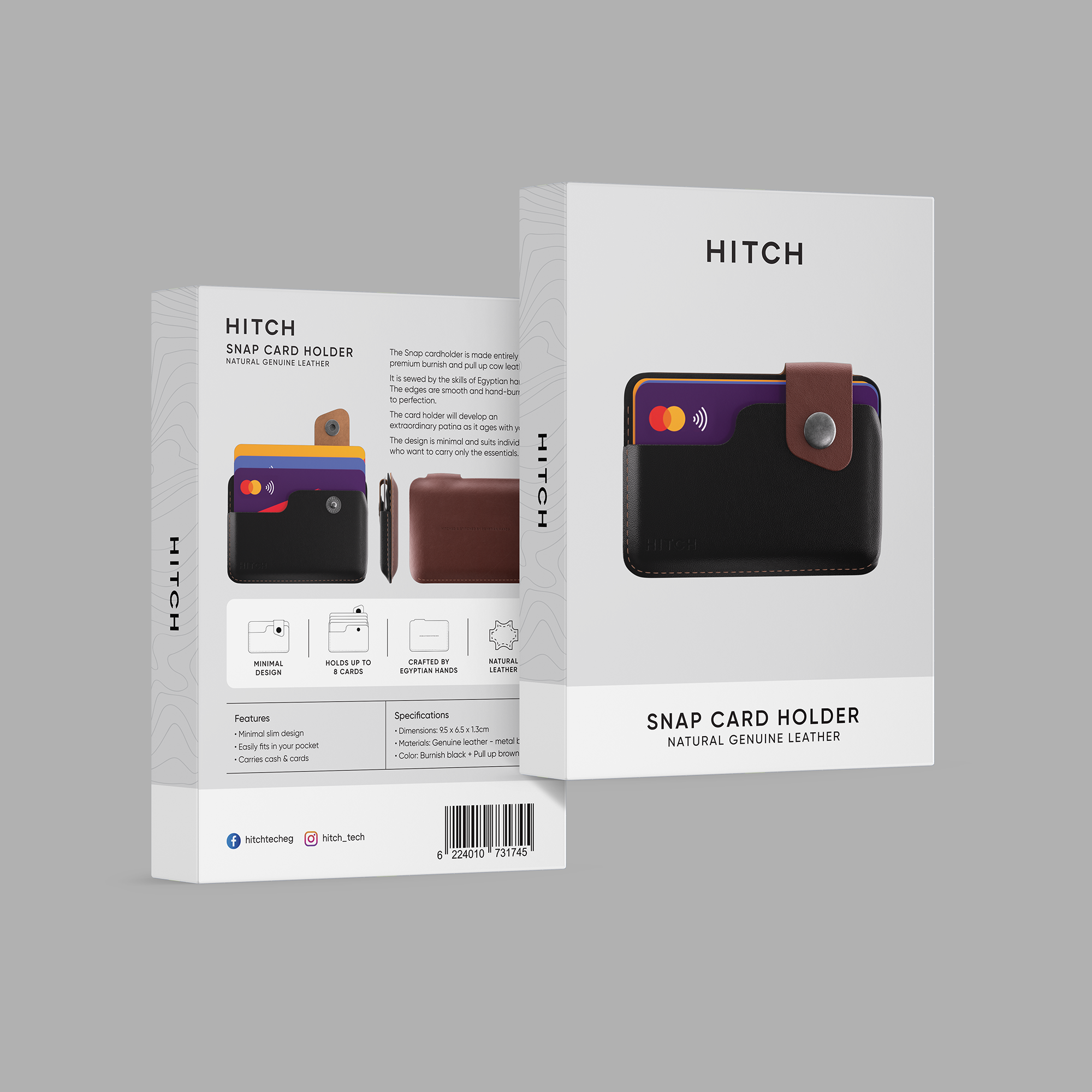 Hitch snap cardholder