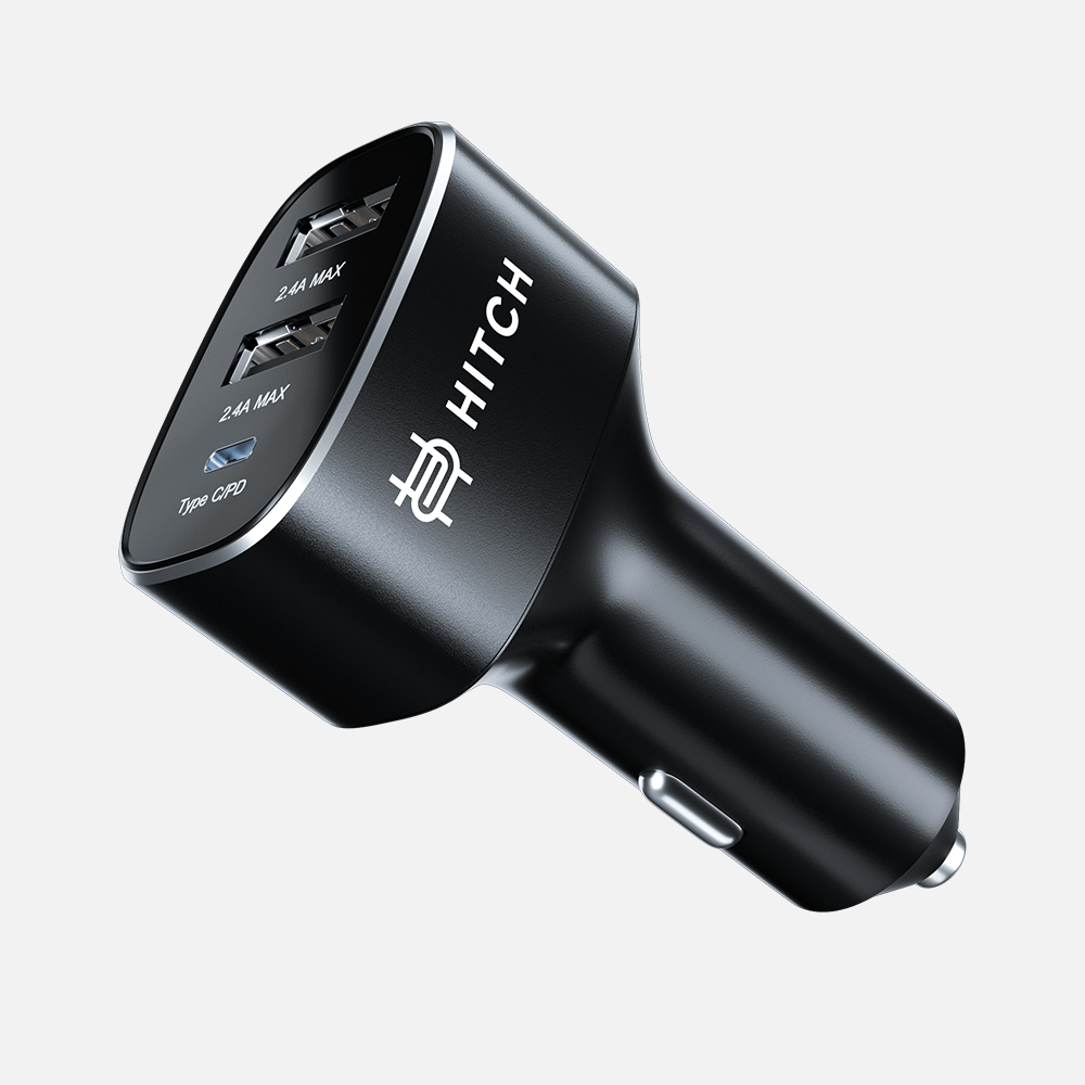 3 ports car charger