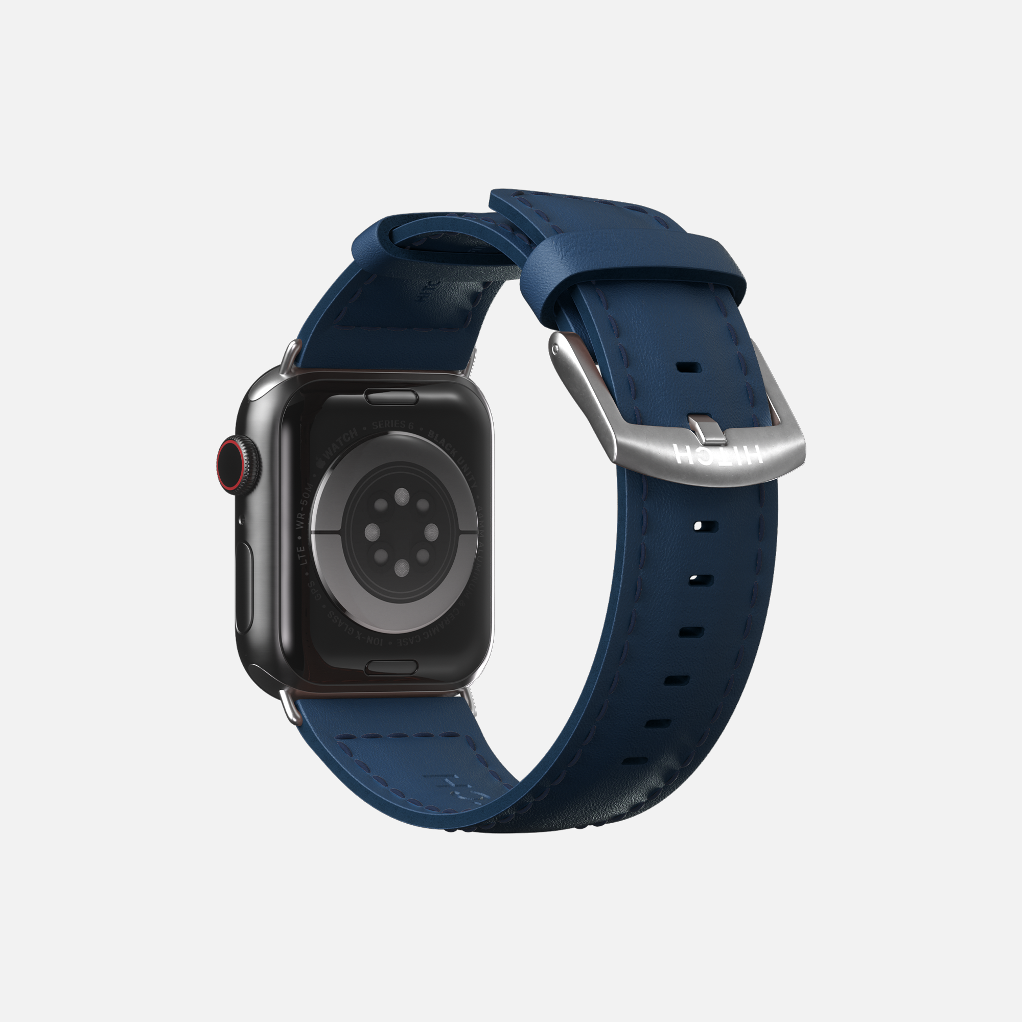 Apple Watch leather strap - Navy - 42/44/45/49mm
