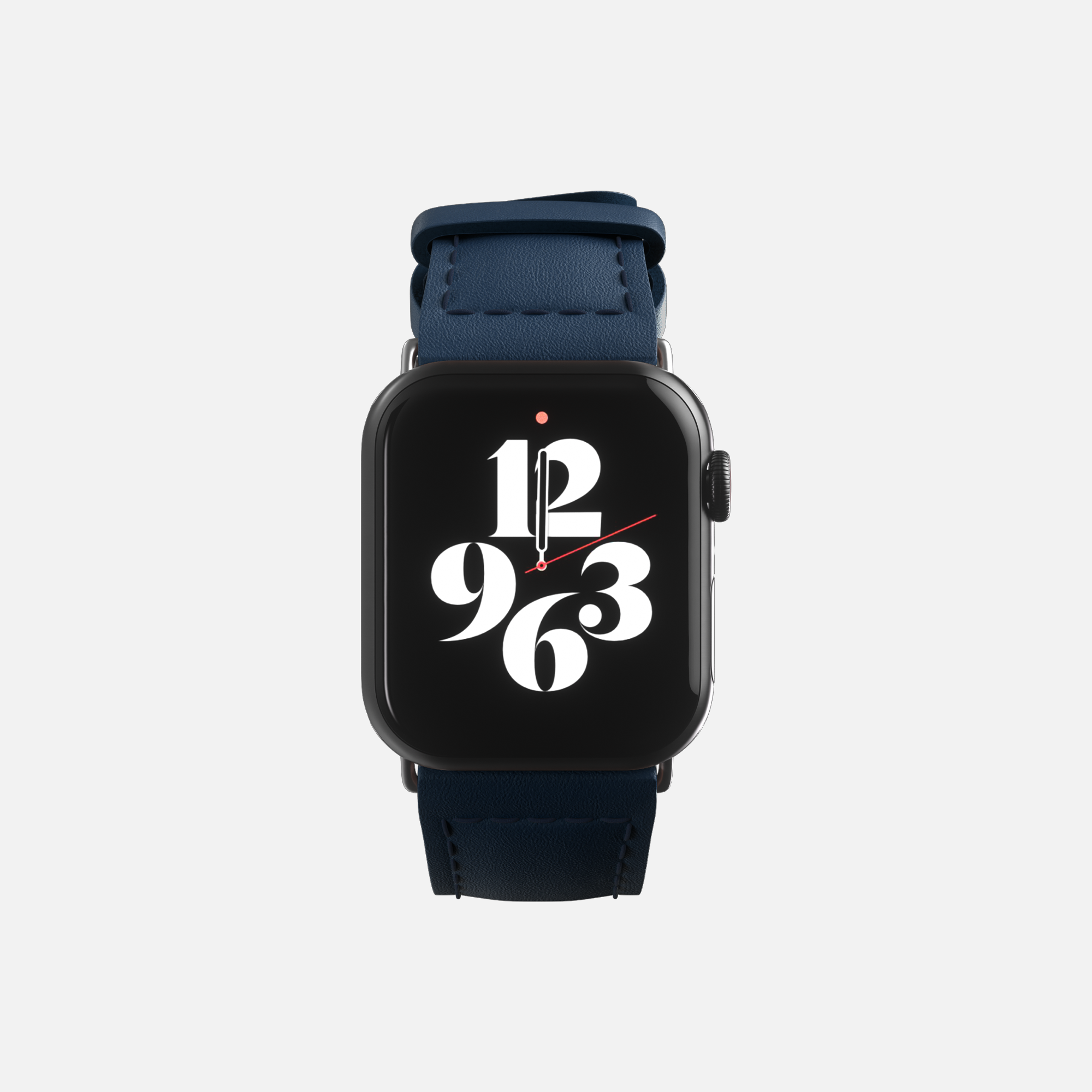 Apple Watch leather strap - Navy - 42/44/45/49mm