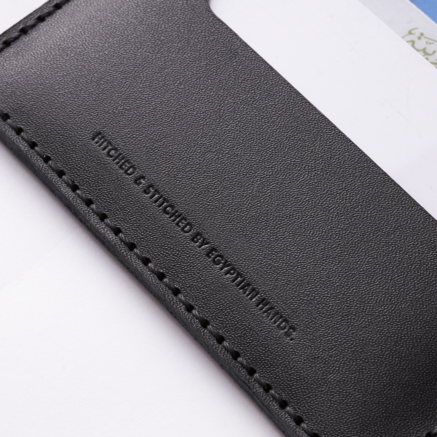 Bifold Card Wallet (Upgraded) - Handmade Natural Genuine Leather - Black